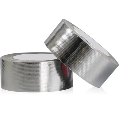 HVAC Aluminum Foil Tape Solvent Acrylic Self Adhesive High Temp Aluminum Tape
