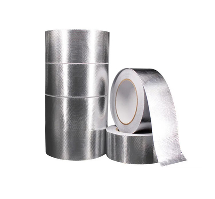 HVAC Fireproof Aluminium Foil Waterproof Tape Fiberglass Thermal Insulation Tape