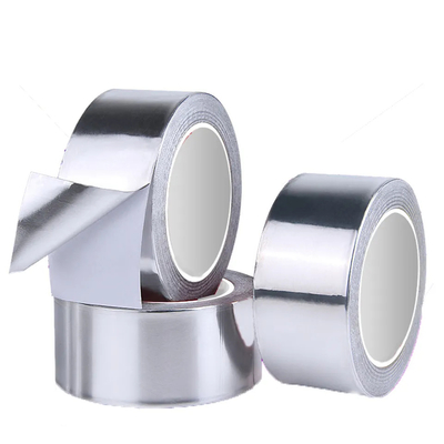 HVAC R Thermal Insulation Tape Sealing Joints Waterproof Seal Sliver Aluminum Foil Duct Adhesive Tape