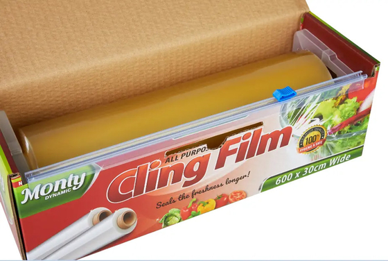 Transparent PVC Cling Film Wrap For Food Grade Plastic Wrap