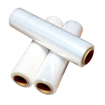 Manual LLDPE clear hand pallet wrap Film Roll For Packing