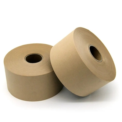 Non Reinforced Kraft Packaging Tape Eco Friendly Water Activated Reinforced Gummed Tape