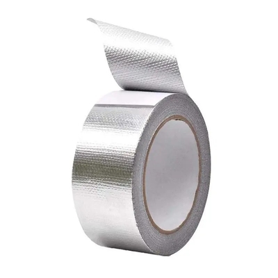 Utility Grade Aluminum Tape Waterproof Flame Retardant HVAC Foil Fiberglass Fabric Tape