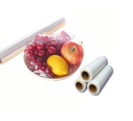 100% Biodegradable Plastic PE Cling Film Roll Wrap Food Grade Clear Wrap Preservative