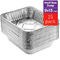 Medium Aluminum Foil Tray Disposable Aluminium Foil Take Out Containers With Lid