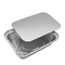 F4 83185 Disposable Foil Containers With Lids 1750ml Rectangle Aluminium Cake Foil
