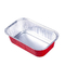 500ml Disposable Airplane Lunch Box Aluminum Foil Pan Airline Food Packing Trays With Lids