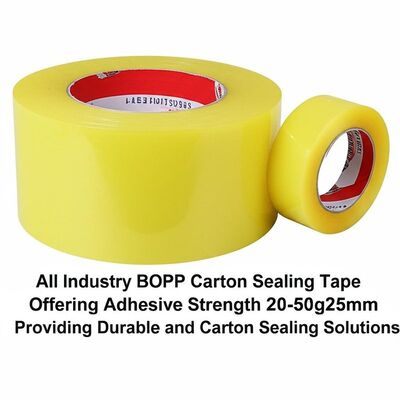 All Industry BOPP Carton Sealing Tape Offering Adhesive Strength 20-50g25mm Providing Durable and Carton Sealing Solutions